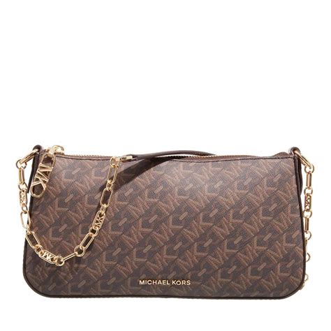 michael kors medium chain pouchette brown in saudi arabia|Empire Medium Leather Chain.